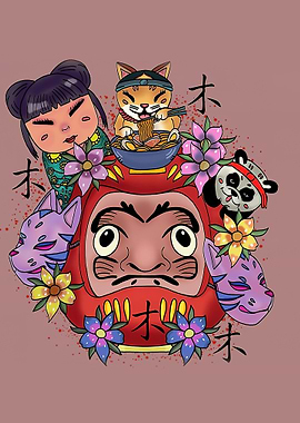 ramen ponyo chinese cat