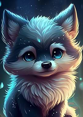 Cute Wolf Animal Puppy