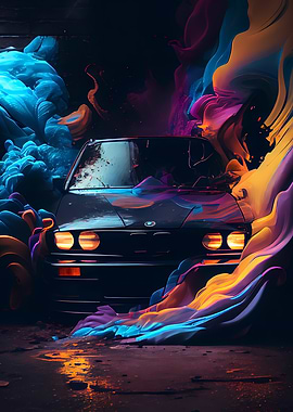 BMW E30 With Smoke