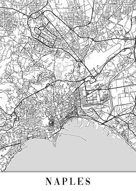 Naples White Map
