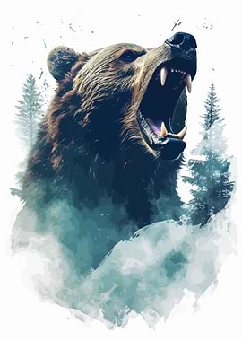 Bear and Raging River