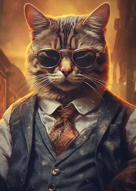 Gangster Syberian cat