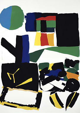 Abstract Ink Collage