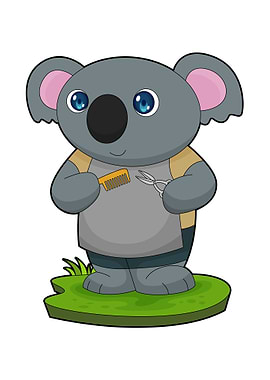 Koala Hairdresser Comb