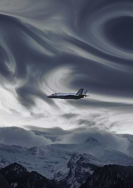 F35 Military Plane Poster