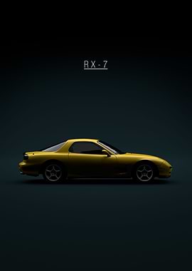 1997 Mazda RX7 Yellow