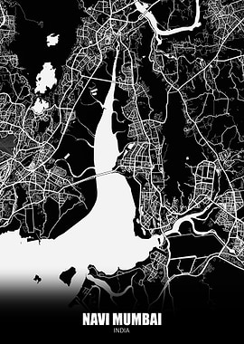 Navi Mumbai India Map