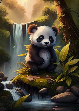 Cute Panda Animal Cartoon