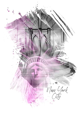 NYC Art Brooklyn Bridge