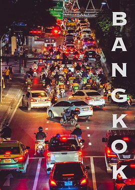 Busy Traffic in Bangkok