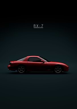 1997 Mazda RX7 Red