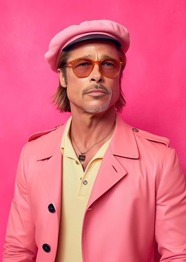 Brad Pitt Fashion Art