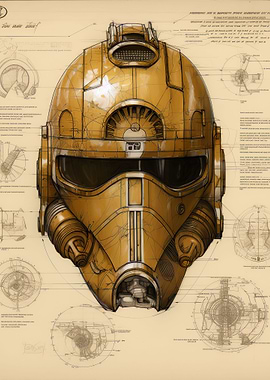 robot helmet blueprints