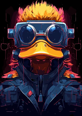 Cyberpunk Duck Animal