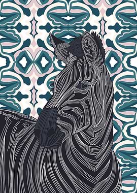 Modern Stripy Zebra