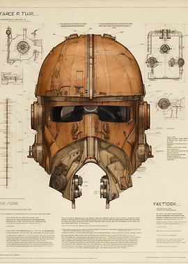 robot helmet blueprints