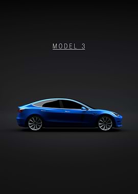 Tesla Model 3 2018 Blue