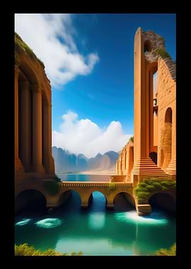 Mountain And Building