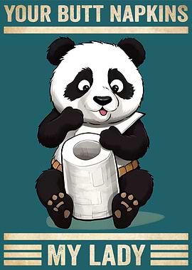 Panda Your Butt Napkins
