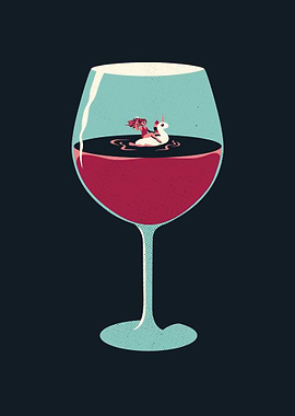 Rose Wine Summer Design