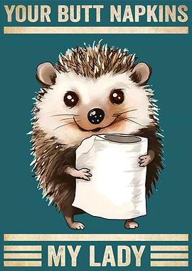 Hedgehog Your Butt Napkins