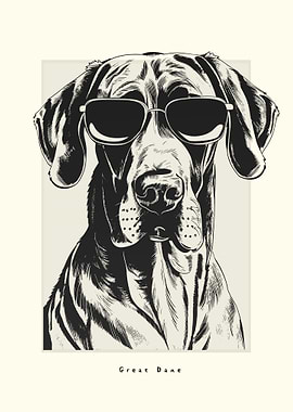 Great Dane Illustration