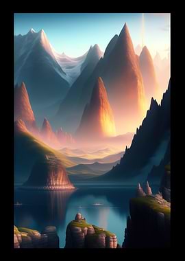 Mountain Light And Water