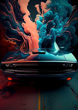 Dodge Charger Abstract