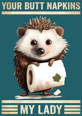 Hedgehog Your Butt Napkins