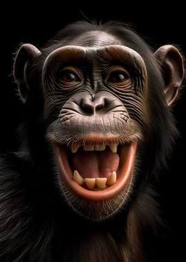 Chimp selfie