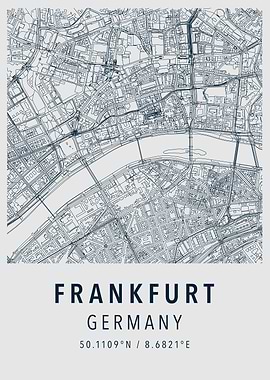 frankfurt simple map