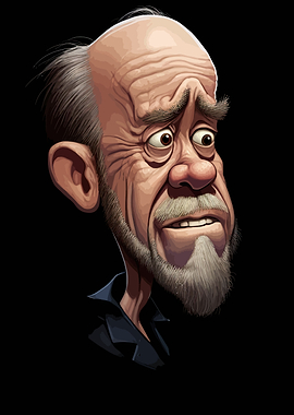 George Carlin caricature