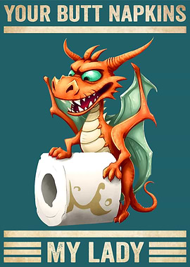Dragon Your Butt Napkins