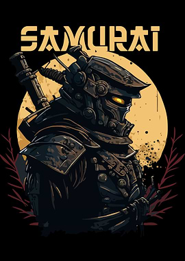 Robotic Cyberpunk Samurai