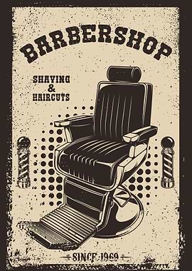 Barber chair and tools