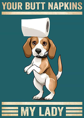Labrador Your Butt Napkins