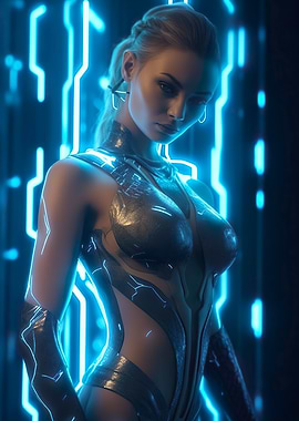 Futuristic Cyber Woman