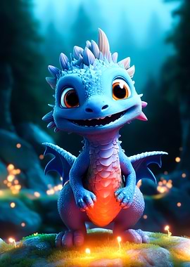 Baby dragon neon