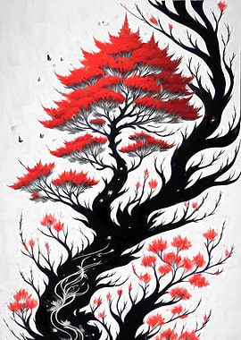 Japan Ink Style Sakura