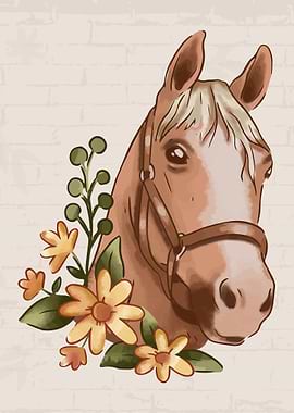 Floral Horse