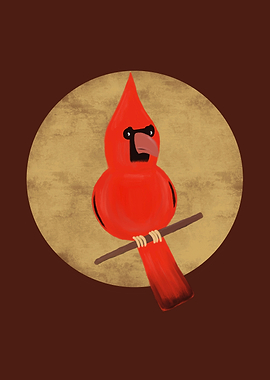 Suspicious red cardinal