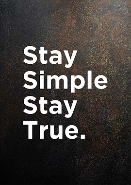 stay simple
