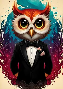 Tuxedo Owl