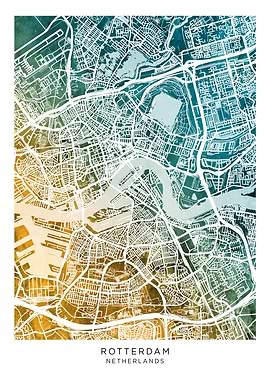 Rotterdam Netherlands Map