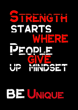 Strength starts Mindset