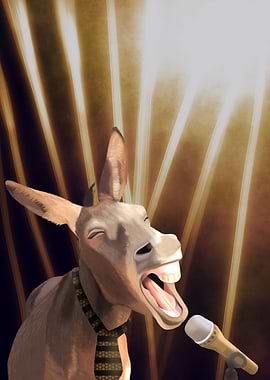 Nostalgic Singing Donkey