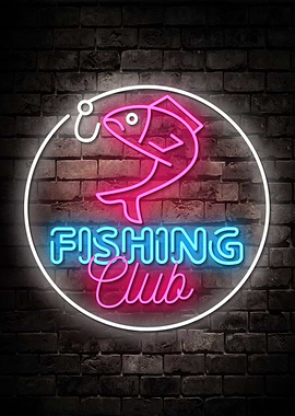 Fishing Club Neon