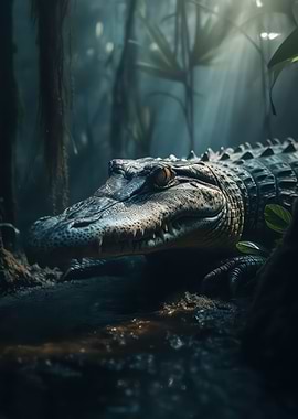 Intriguing alligator