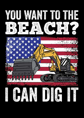 Funny Excavator USA