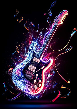 guitar neon